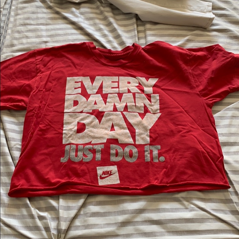 Vintage Nike just do it cropped t shirt